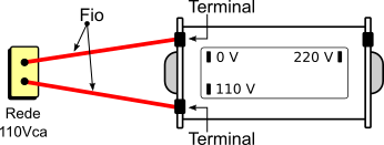 Ligação em 110V do MRA710